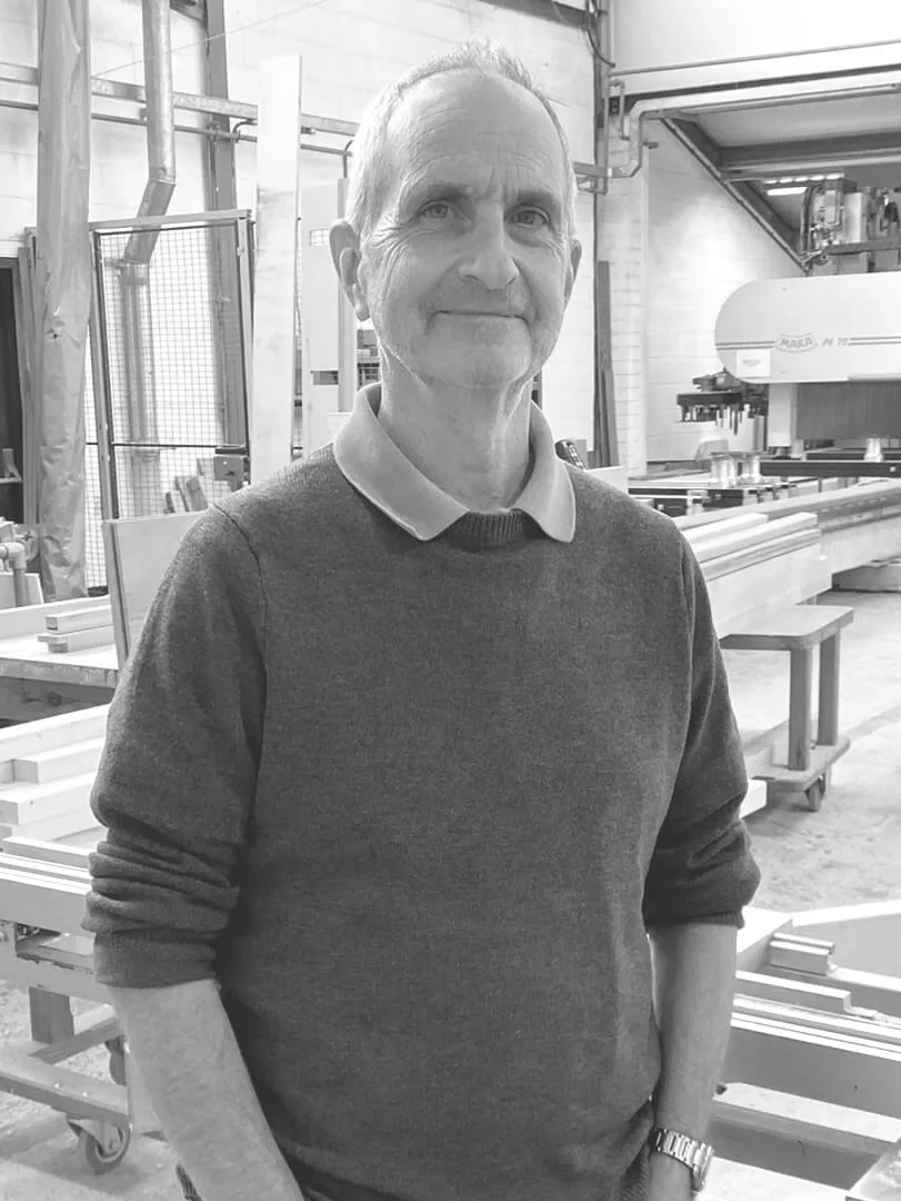 Simon at work at Woodbase Joinery Ltd